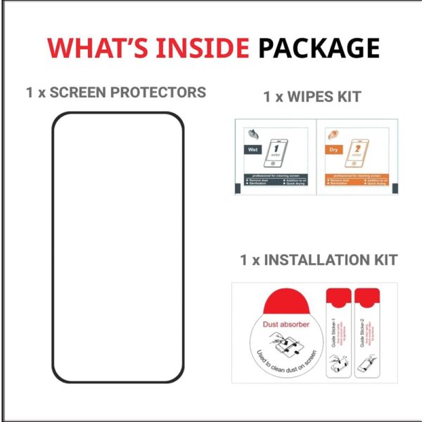Amazon Brand - Solimo Edge to Edge Privacy Tempered Glass for iPhone 14, iPhone 13 and 13 Pro (6.1 Inch) with Easy Self Installation Kit | Black - Image 7
