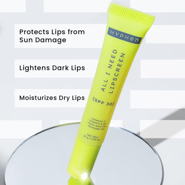 Hyphen All I Need Lipscreen with Spf 30 & 2% Kojic Acid -Moisturizing, Sun Protection|Smooth Lips, Tan Removal for Women and Men|Lip Balm Spf|Chapped Dry Lips | Peptide|Vegan,Sls & Paraben-Free -10 Gm - Image 5