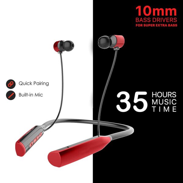 GoSale Bluetooth Earphones for Infinix GT 20 Pro 5G, Hot 20 4G, Hot 20S, Hot 40, Hot 40i, Hot 50 5G, Note 12 2023/40 5G / 40 Pro 5G / 40 Pro Plus 5G / 40X Headphones (CSM4) - Image 5