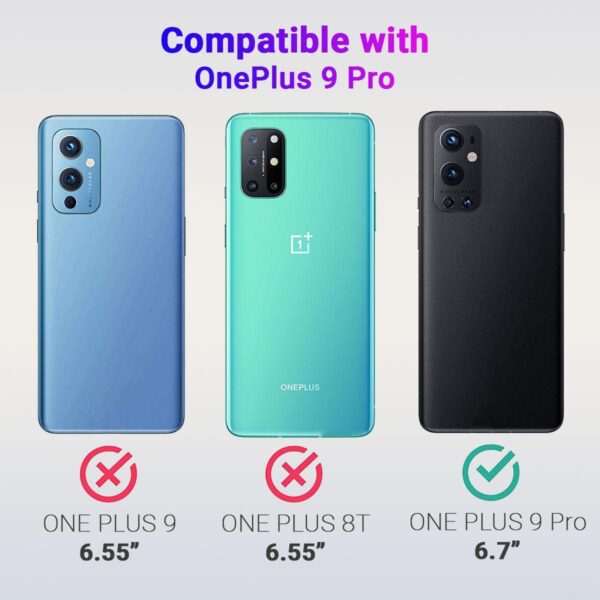 LIRAMARK Silicone Soft Back Cover Case for OnePlus 9 Pro 5G / 1+9 Pro 5G (Silicone Blue) - Image 3
