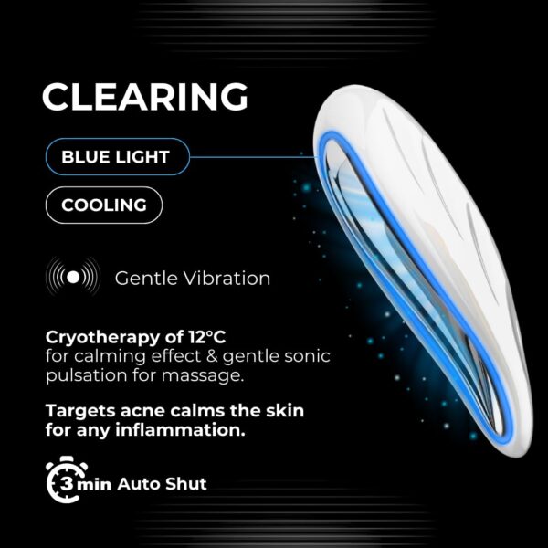 Numour G.O.A.T Smart Gua Sha | EMS Technology with Red, Blue, Purple LED Light Therapy | Sonic Pulsations, Hot & Cold Massage | Anti-Aging, Acne Clearing, Skin Repair - Image 5