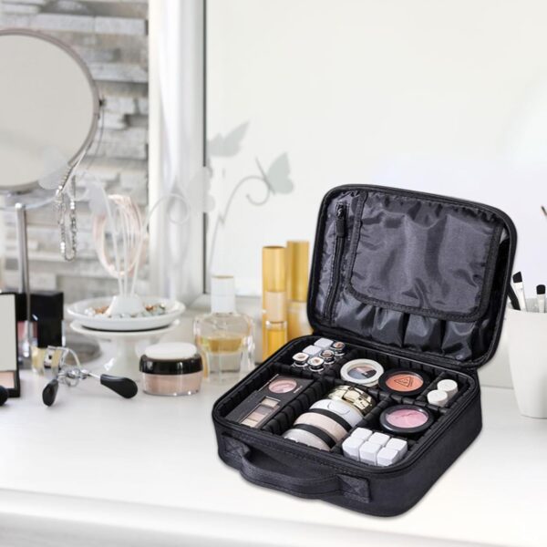 JIALTO JIALTO Makeup Organizer - Versatile Makeup Box and Makeup Bag for Efficient and Stylish Storage, (Black) - Image 8