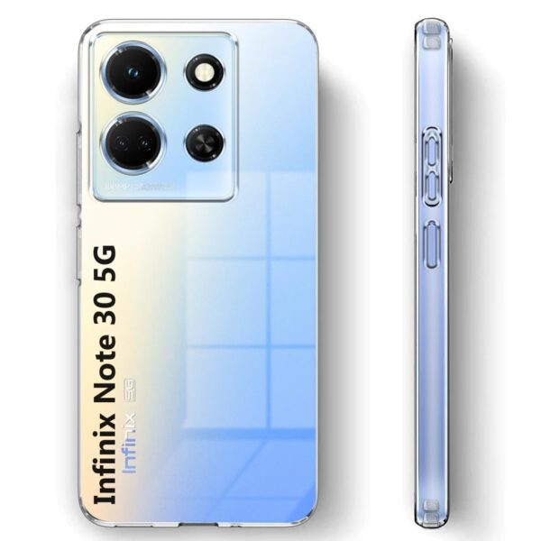 Inktree Back Cover for Infinix Note 30 5G Back Cover | Slim Soft Back Case for Infinix Note 30 5G (Transparent) - Image 5