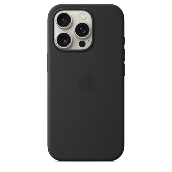 Apple iPhone 16 Pro Silicone Case with MagSafe - Black ​​​​​​​ - Image 3