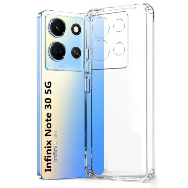 Inktree Back Cover for Infinix Note 30 5G Back Cover | Slim Soft Back Case for Infinix Note 30 5G (Transparent) - Image 2