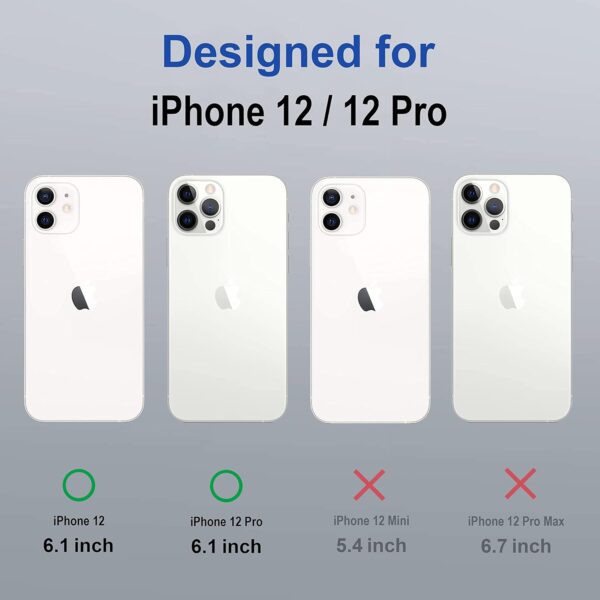 amazon basics Tpu Back Case Cover For Iphone 12/Iphone 12 Pro|Compatible For Iphone 12/Iphone 12 Pro Back Case Cover|Scratch-Resistant Back Case Cover|Clear - Image 3