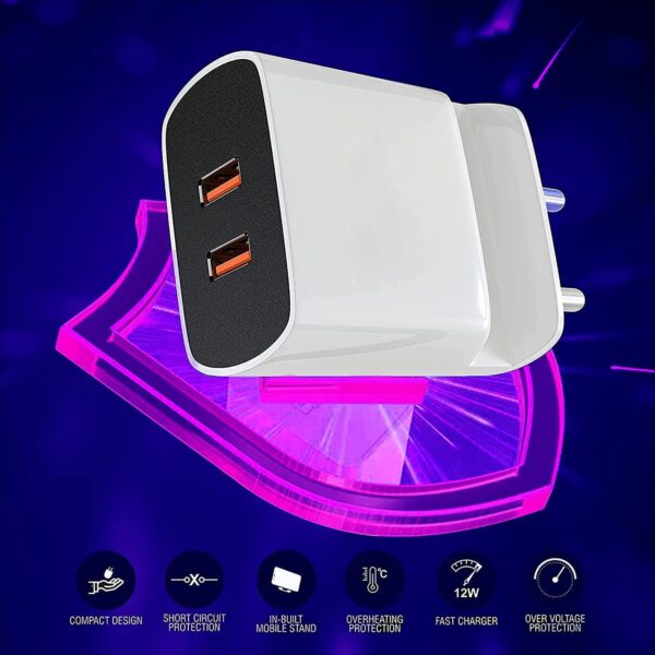 50W SuperFast Type-C Charger for Infinix Note 40X 5G Charger Original Adapter Like Mobile Charger | Qualcomm QC 3.0 Quick Charger with 1 Meter Type C USB Data Cable (50W,SY-31,WT) - Image 5