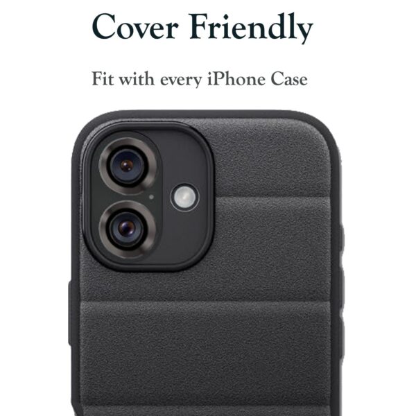 Amazon Brand - Solimo Tempered Glass Camera Lens Protector for iPhone 16 (Blue) - Image 6