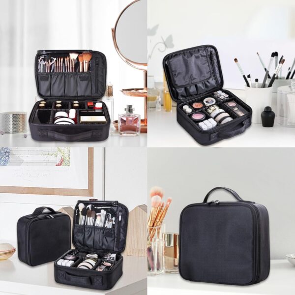 JIALTO JIALTO Makeup Organizer - Versatile Makeup Box and Makeup Bag for Efficient and Stylish Storage, (Black) - Image 7
