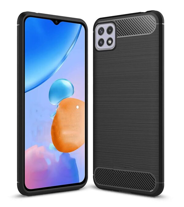 Zapcase Back Cover Case for Samsung A22 5G / Samsung F42 5G | Compatible for Samsung A22 5G / Samsung F42 5G Back Cover Case | 360 Degree Protection | Soft and Flexible (TPU | Matte Black) - Image 2