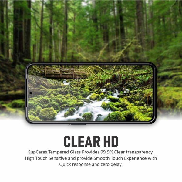 SupCares Edge To Edge Tempered Glass For CMF Phone 1 5G (6.67 Inch) With Easy Self Installation Kit For Smartphone| Black - Image 4