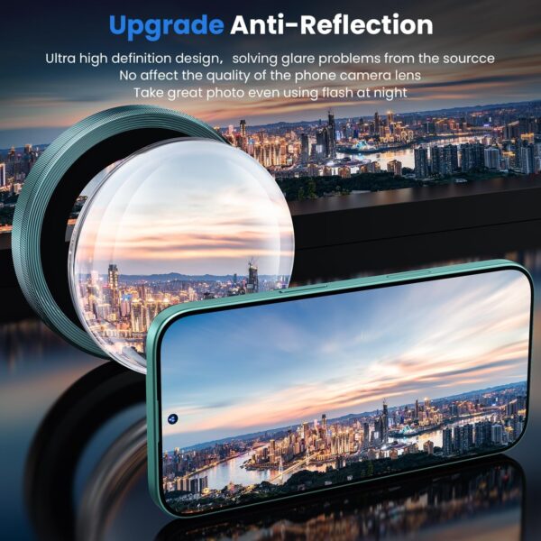 Amazon Brand - Solimo Tempered Glass Camera Lens Protector for iPhone 16 (Blue) - Image 8