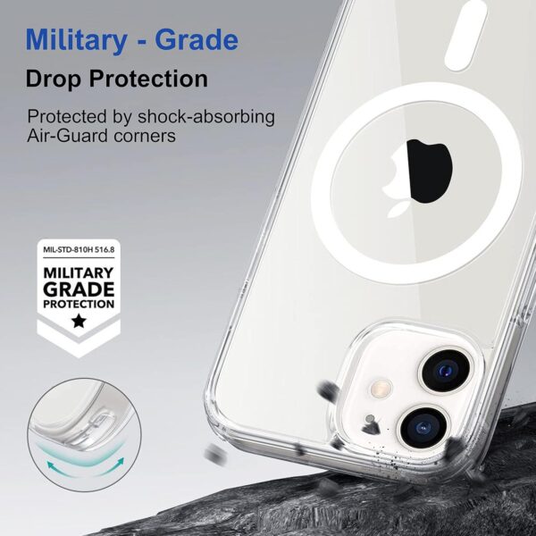 amazon basics Tpu Back Case Cover For Iphone 12/Iphone 12 Pro|Compatible For Iphone 12/Iphone 12 Pro Back Case Cover|Scratch-Resistant Back Case Cover|Clear - Image 4
