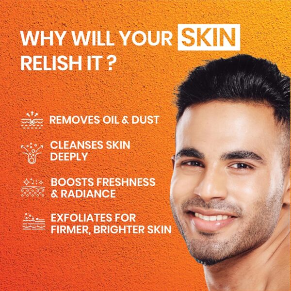 Dabur Kesar Ubtan Face Wash-100ml | Enriched with Natural Turmeric, Niacinamide & Saffron to Brighten, Tone and gently Exfoliate Skin | For Removing Tan, Dark Spots, Dirt & Impurities | For Men & Women - Image 5