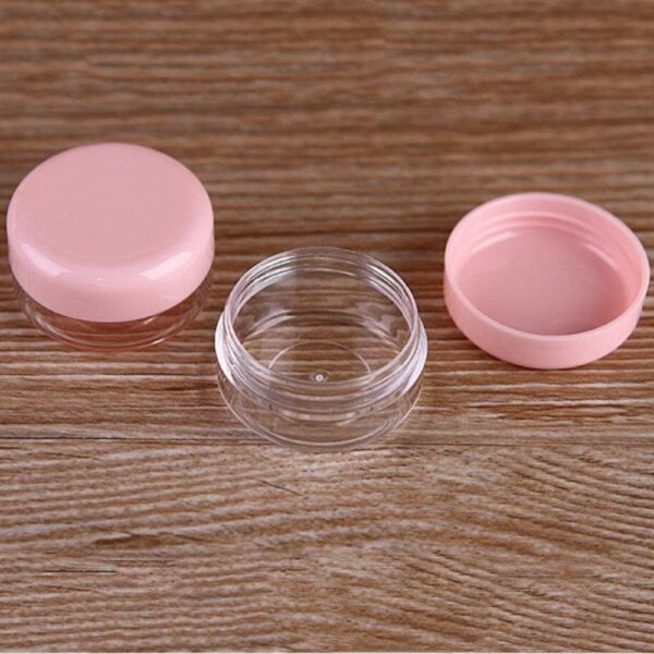7-Pcs Leak Proof Travel Bottles Kit - Refillable Toiletry Containers Set with Pouch for Shampoo, Lotion, Cream, Soap, Body Wash & Cosmetics - Portable Mini Travel Essentials for Men & Women (Pink) - Image 5