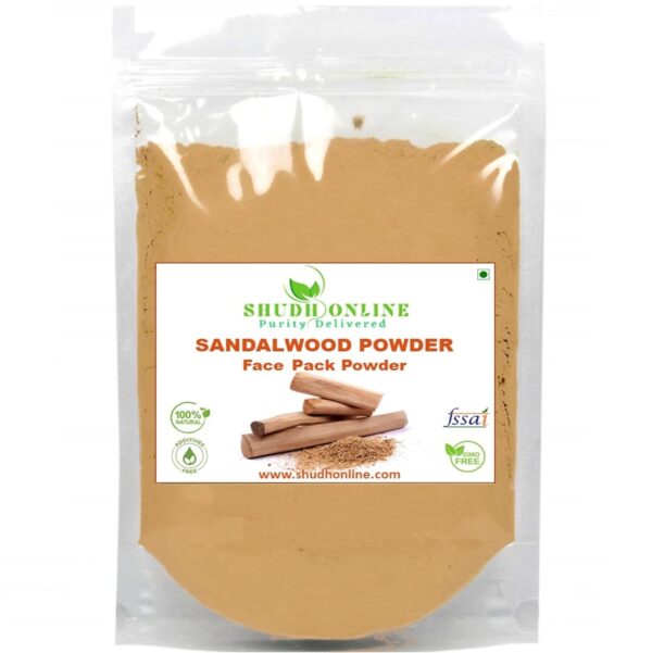Shudh Online Pure Organic Sandalwood Powder For Face Pack, Skin - 100 Grams (Pure Chandan Powder Original, Sandal Powder Pure For Pooja, Sandlewood, Chandanam) - Image 2