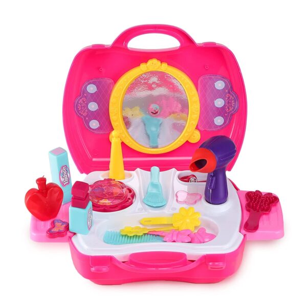 Webby Pretend Play Beauty Salon Fashion Play Makeup kit and Cosmetic Toy Set for 3+ Year Kids, Girls Toy - Image 3