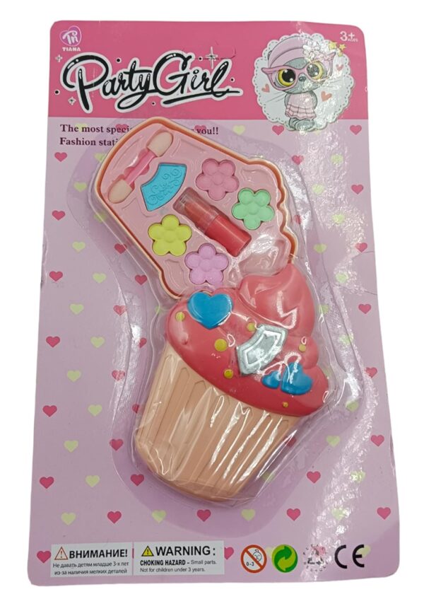 Natchcart Pretend Makeup for Girls Kids Children, Safe & Non-Toxic Play Beauty Toy Set Salon Toy Kit Cosmetics Kits with Foldable Icecream Cup Girls Toys for Age 3 4 5 6 Years Old (Cup Icecream) - Image 7